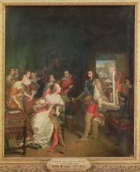 Rencontre entre Louis II (1621-86) de Bourbon et Anne-Marie-Louise d